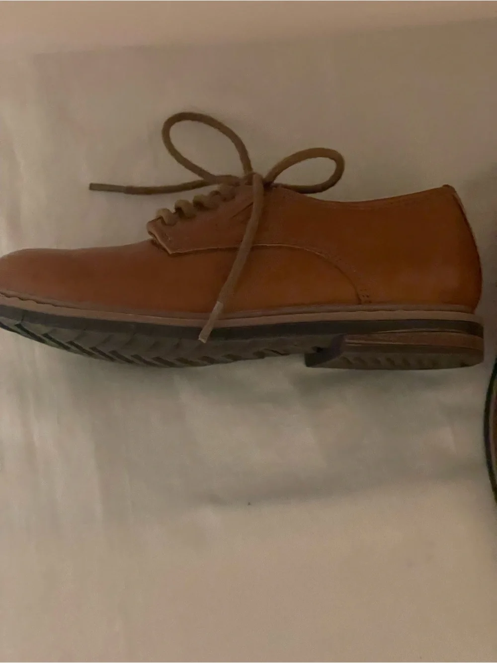 Kenneth Cole Kids Tan Lace-Up Dress Shoes